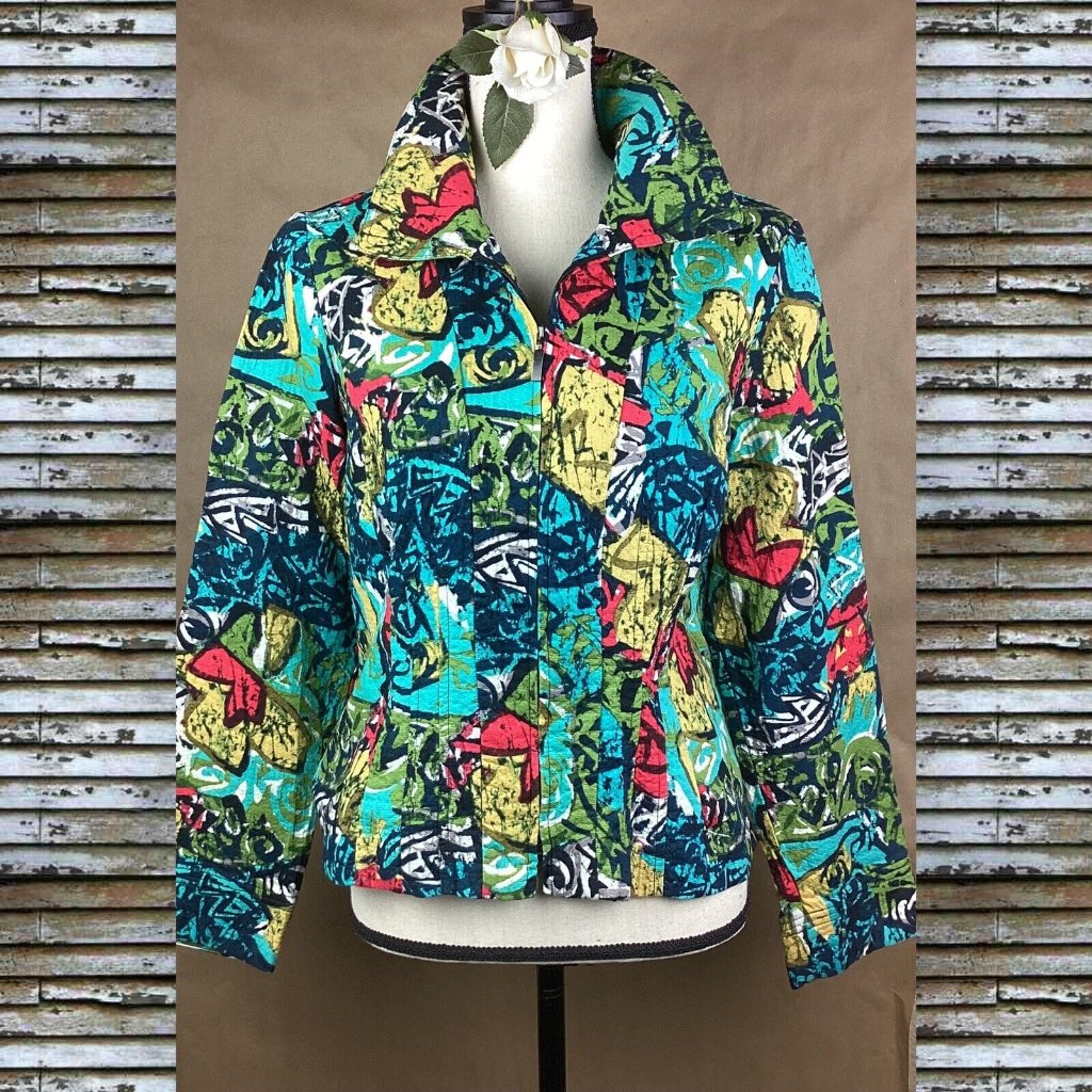 Requirements Vibrant Abstract Blazer Jacket